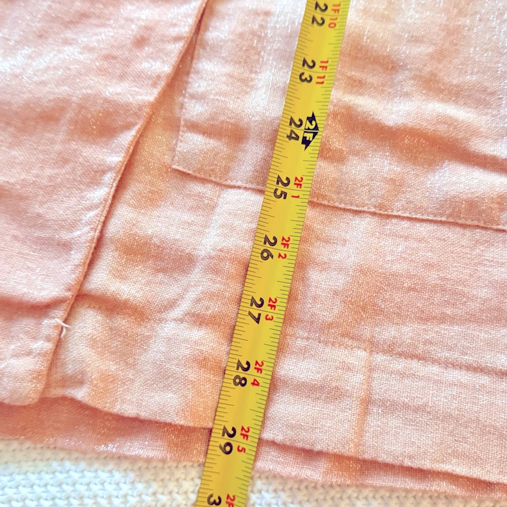 ANTHROPOLOGIE Amadi Pink Shimmer Linen Oversized Blazer Jacket Lightweight Coat - Picture 10 of 12